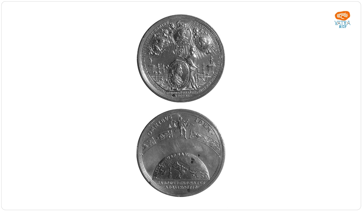 Medalie dedicată încoronării lui Carol VI ca împărat roman și aniversării zilei sale de naștere
