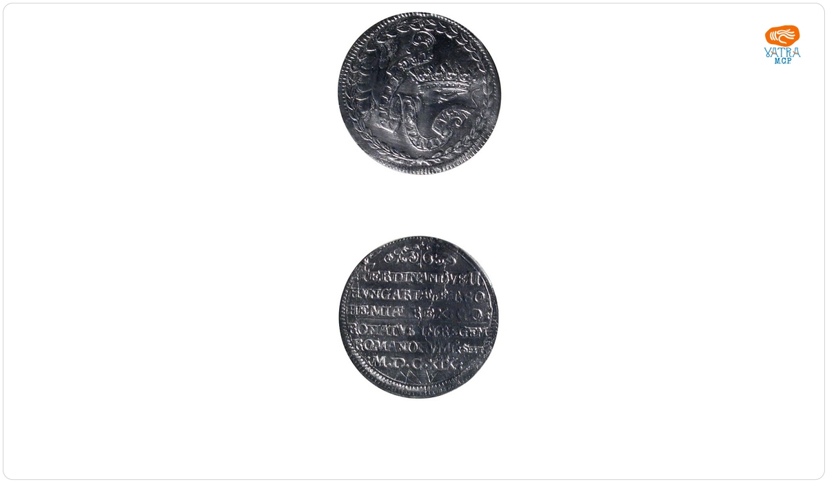 Medalie dedicată încoronării lui Ferdinand al II-lea ca rege roman