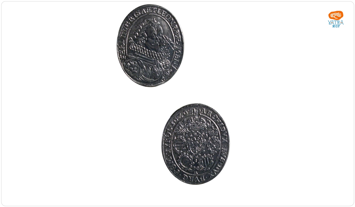 Medalie omagială dedicată lui Ferdinand al II-lea și Eleonorei ca suverani al Imperiului Romano-German
