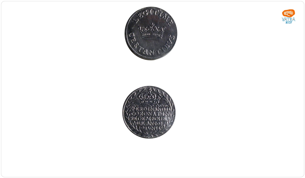 Medalie dedicată încoronării lui Ferdinand al II-lea ca rege al Boemiei
