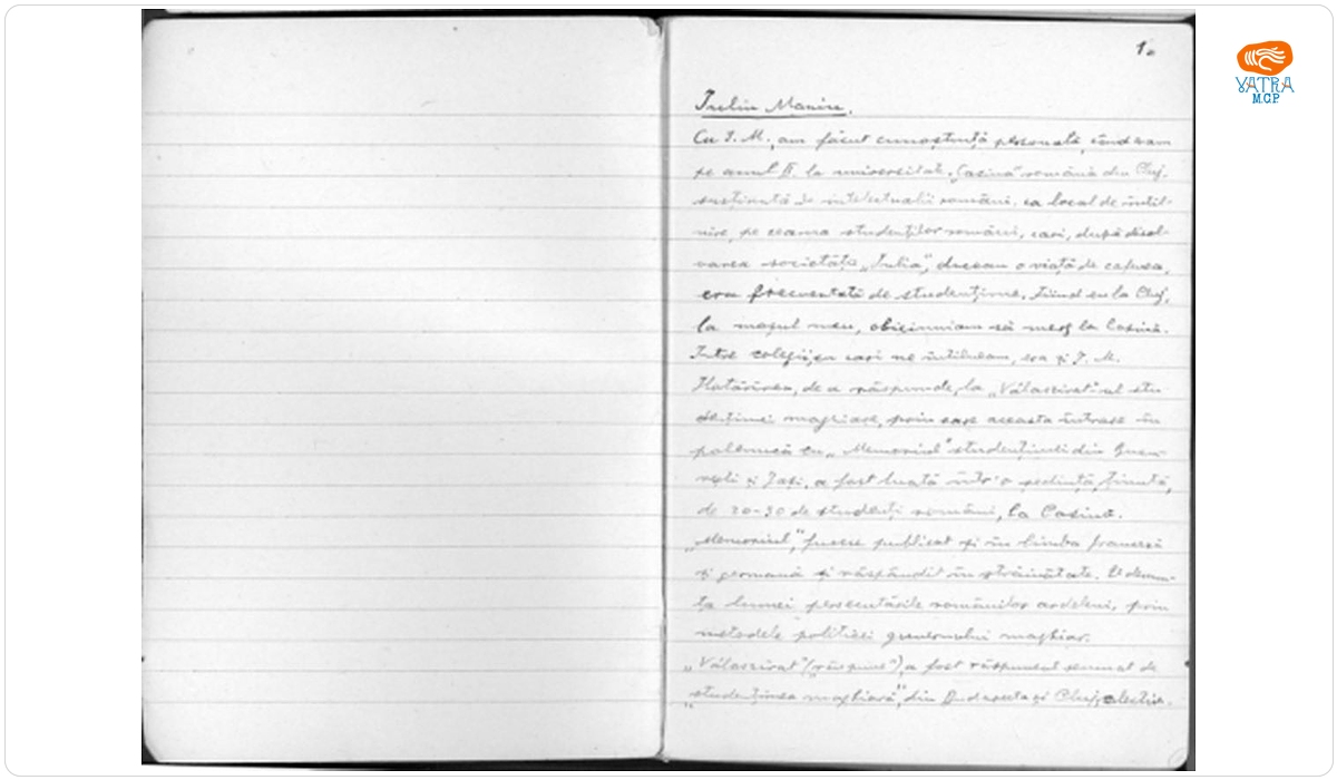 A. Vaida Voevod - memorii politice despre relația sa cu Iuliu Maniu, T. Mihali, V. Golbiș, I. Suciu, etc.