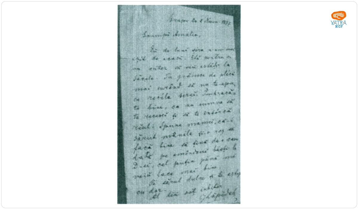 Ion Alexandru Lapedatu — Profesorul Ion Al. Lapedatu, la Liceul român din Brașov, către soția sa Amalia, 2 noiembrie 1877