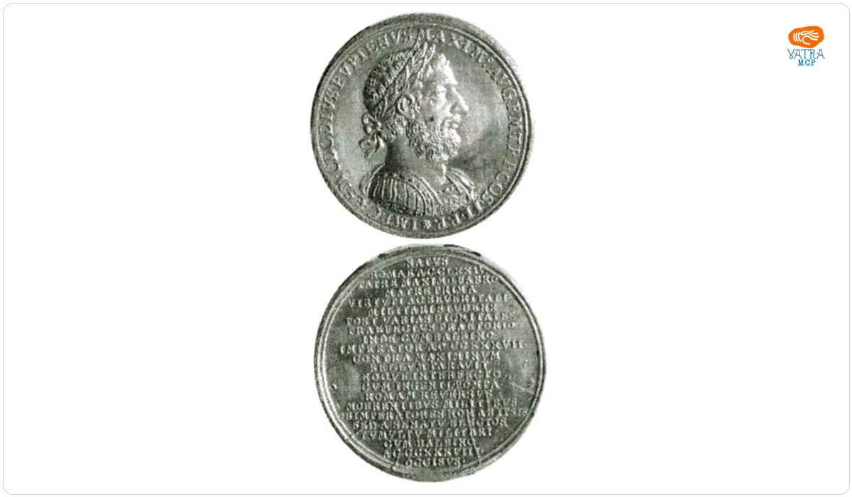 Medalie dedicată caesarului Clodius Pupienus