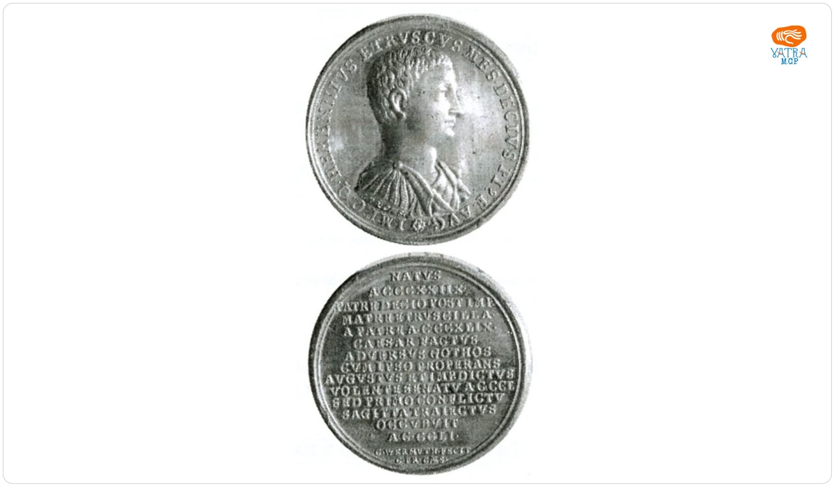 Medalie dedicată împăratului Decius