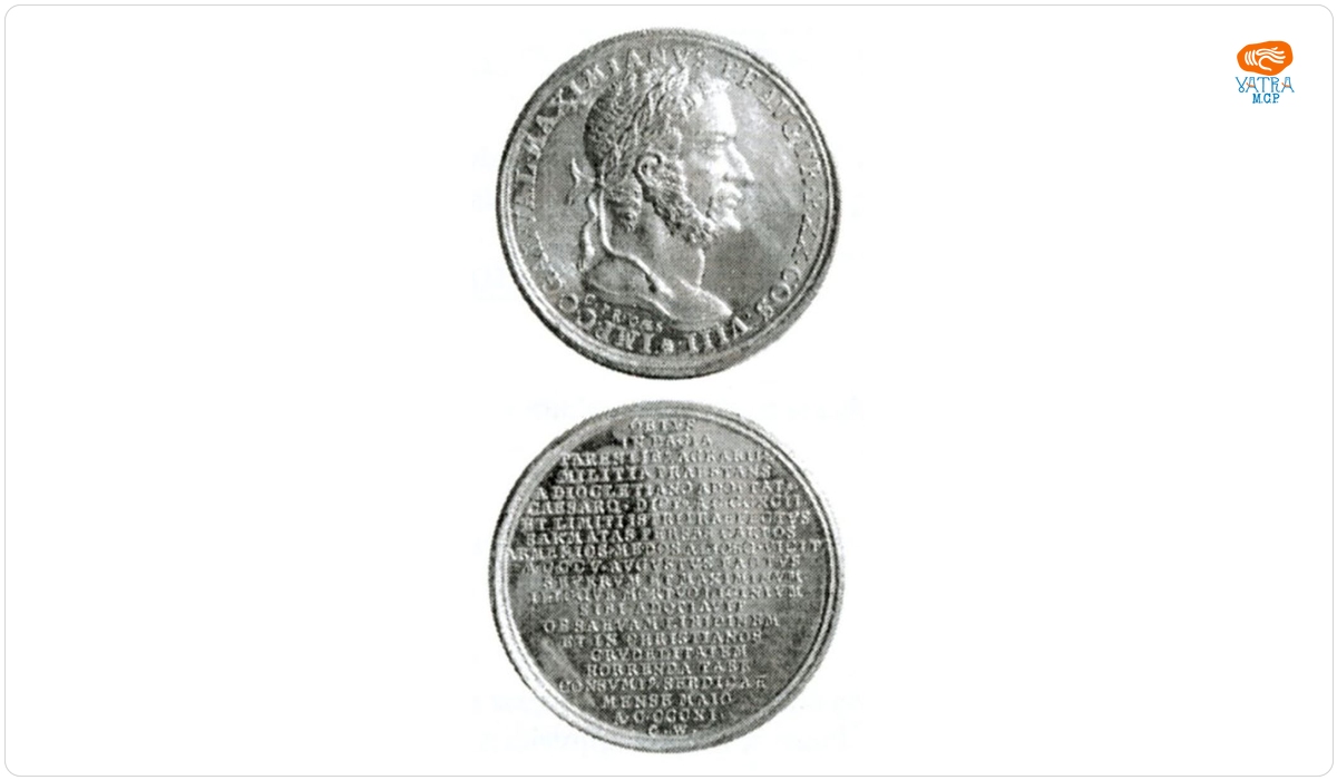 Medalie dedicată împăratului Galerius