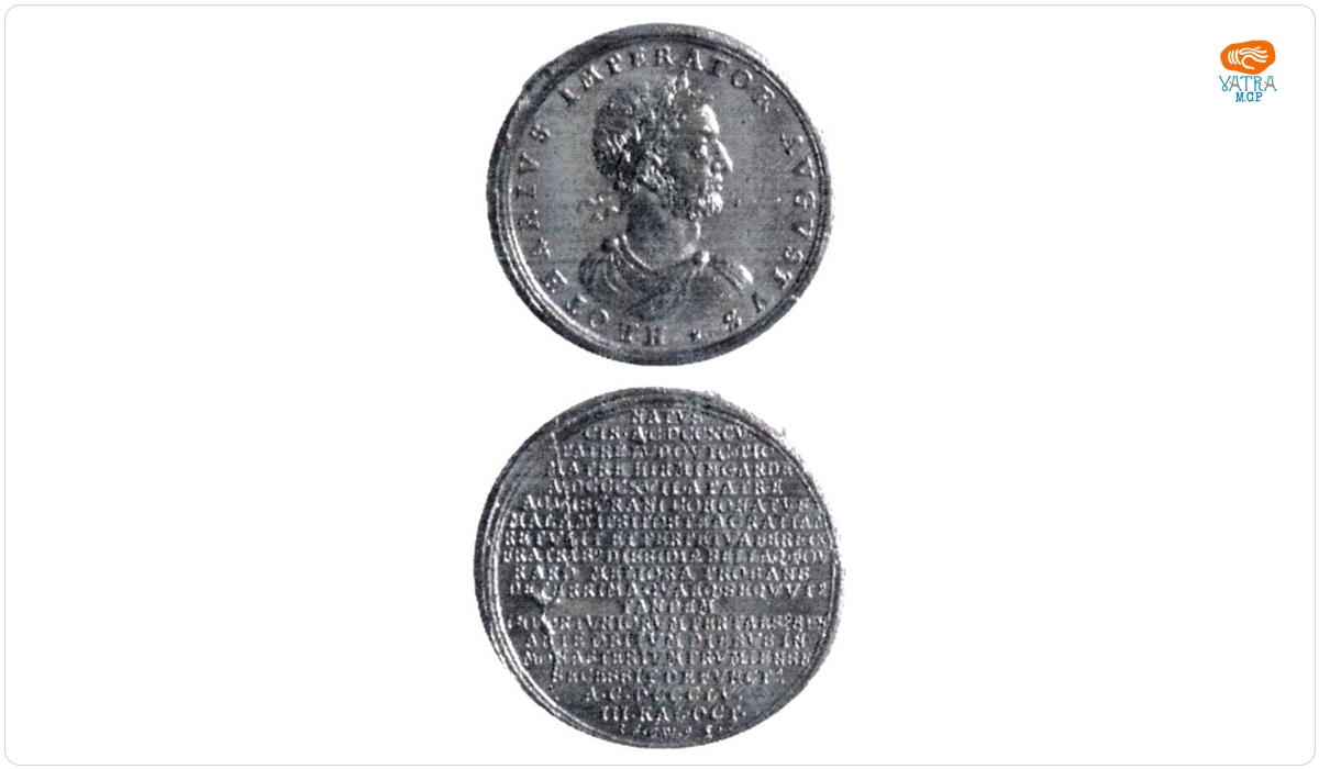 Medalie dedicată împăratului Lothar I