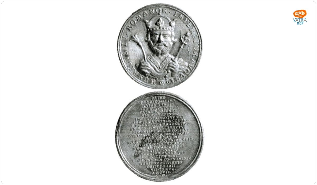 Medalie dedicată împăratului Henric IV