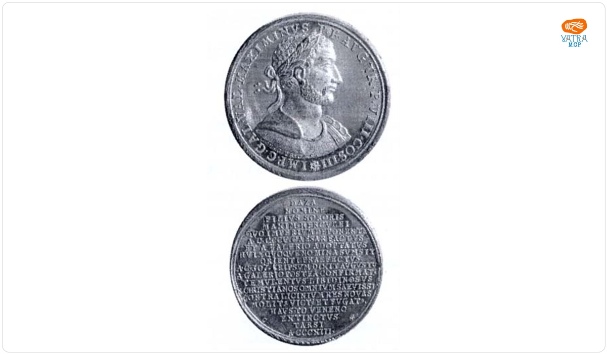 Medalie dedicată împăratului Daza