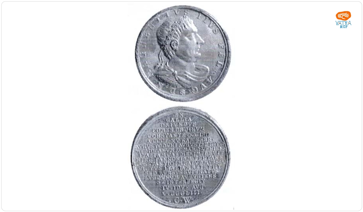 Medalie dedicată împăratului Magnentius