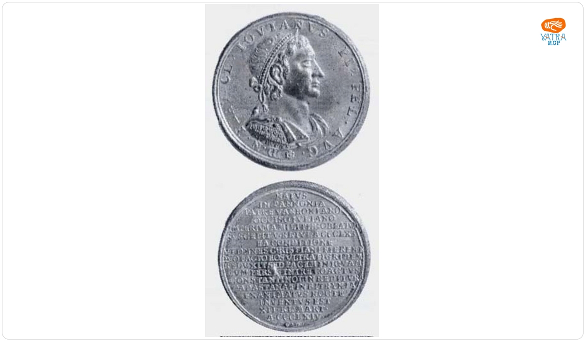 Medalie dedicată împăratului Iovian
