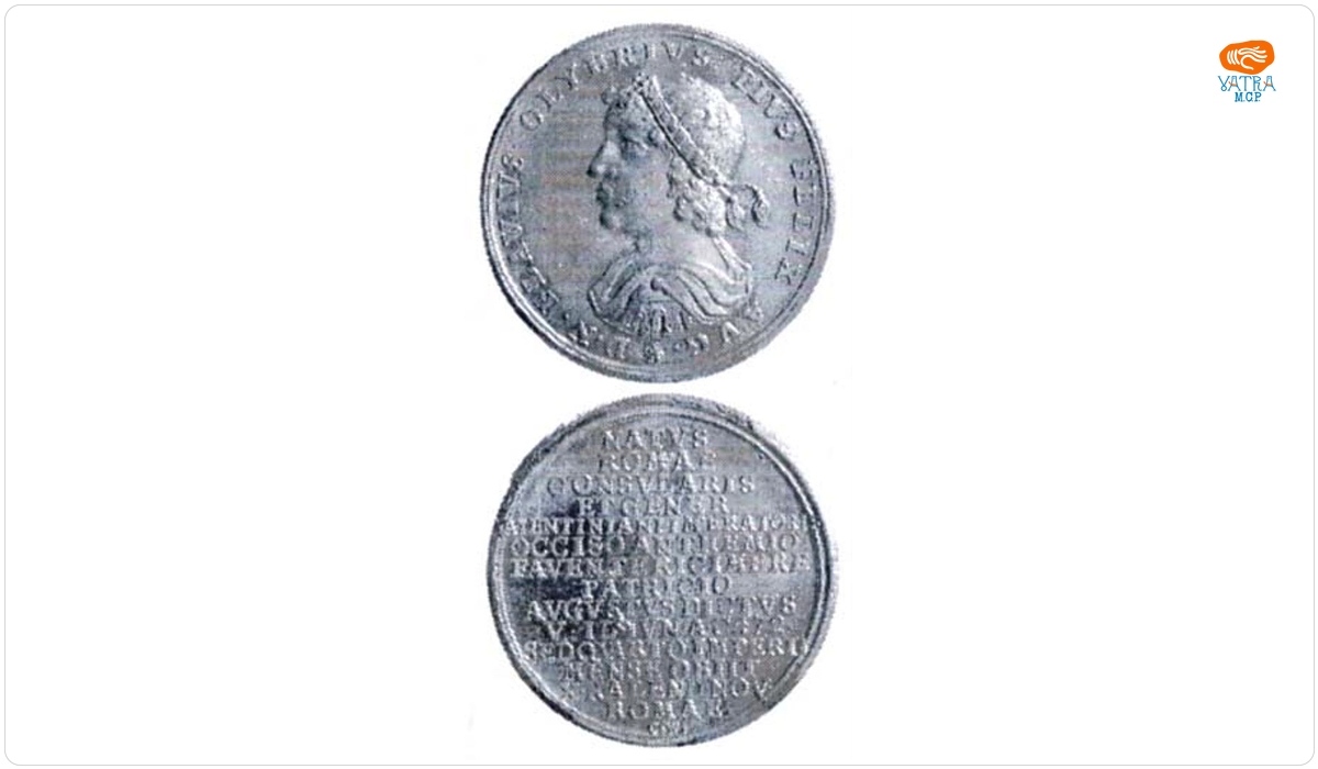 Medalie dedicată împăratului Olybrius