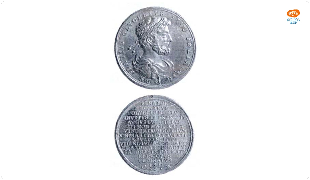 Medalie dedicată împăratului Glicerius