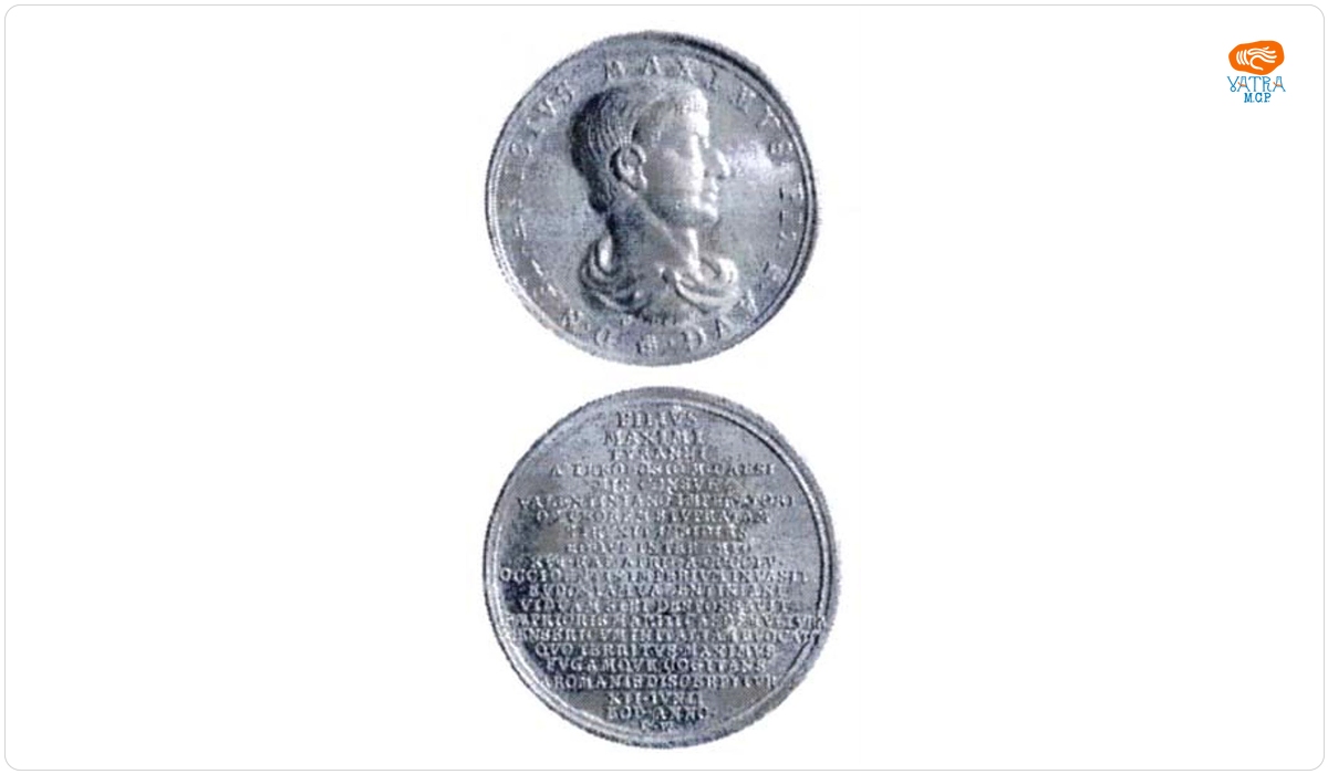 Medalie dedicată uzurpatorului Anicius Maximus
