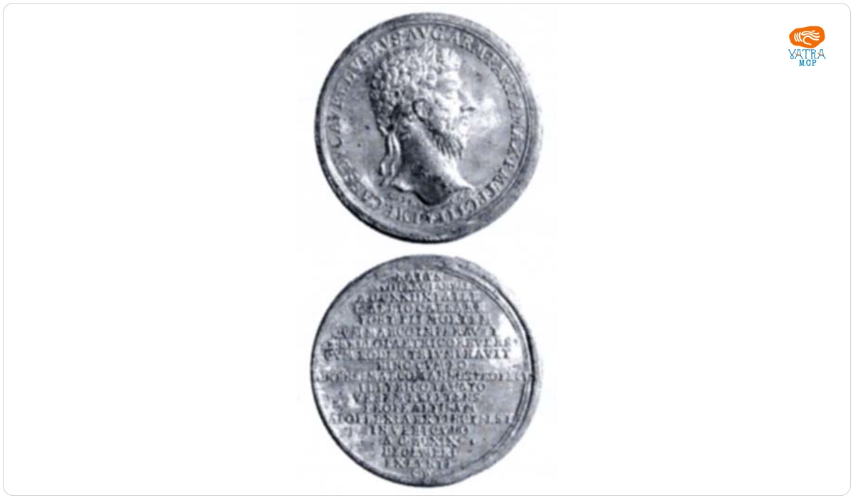 Medalie dedicată caesarului Lucius Verus