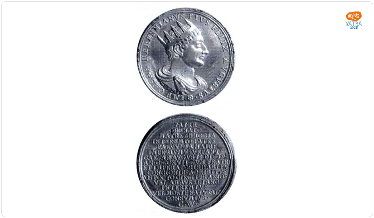 Medalie dedicată uzurpatorului Herennianus