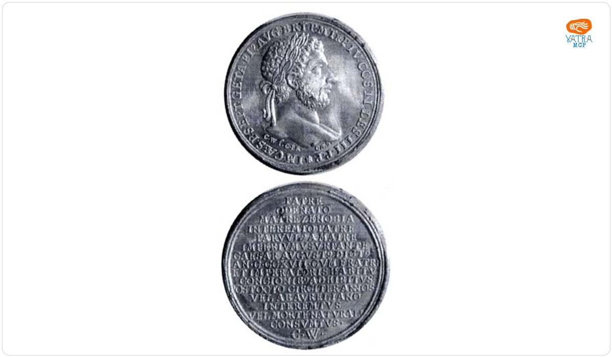 Medalie dedicată împăratului Geta