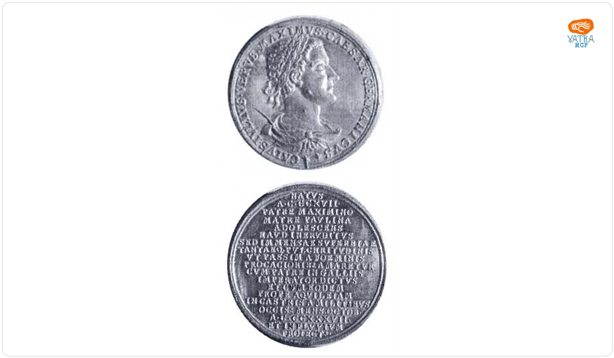 Medalie dedicată caesarului Caius Iulius Verus