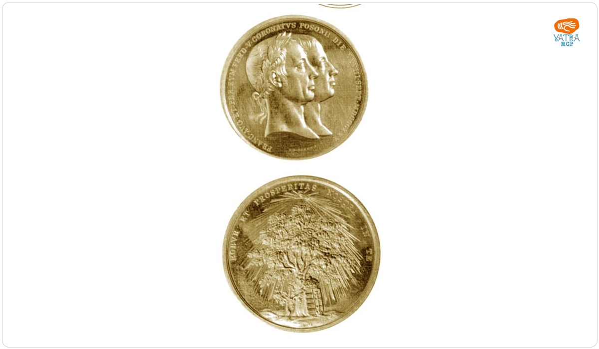 Medalie dedicată încoronării lui Ferdinand al V-lea ca rege al Ungariei