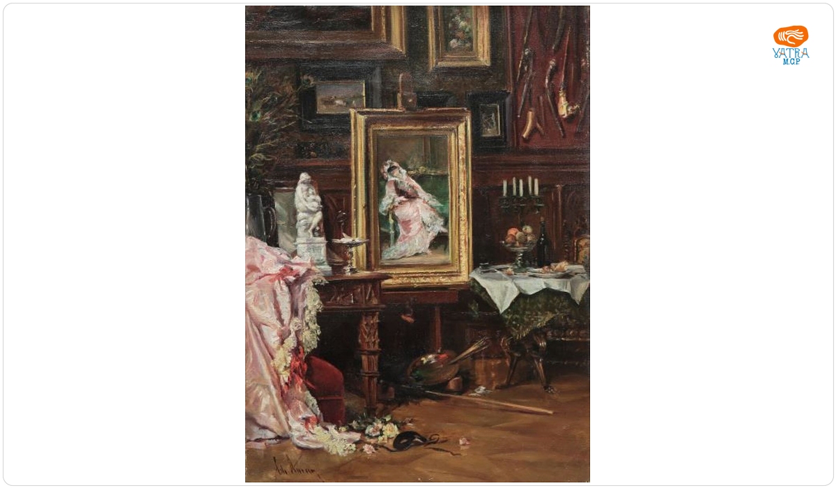 Theodor Aman — Interior de atelier