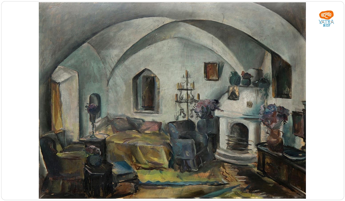 Elena Popea — Interior la Castelul Bran