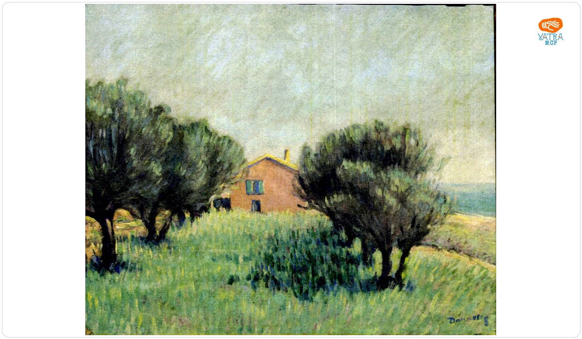 Nicolae Dărăscu — Casă cu arbori