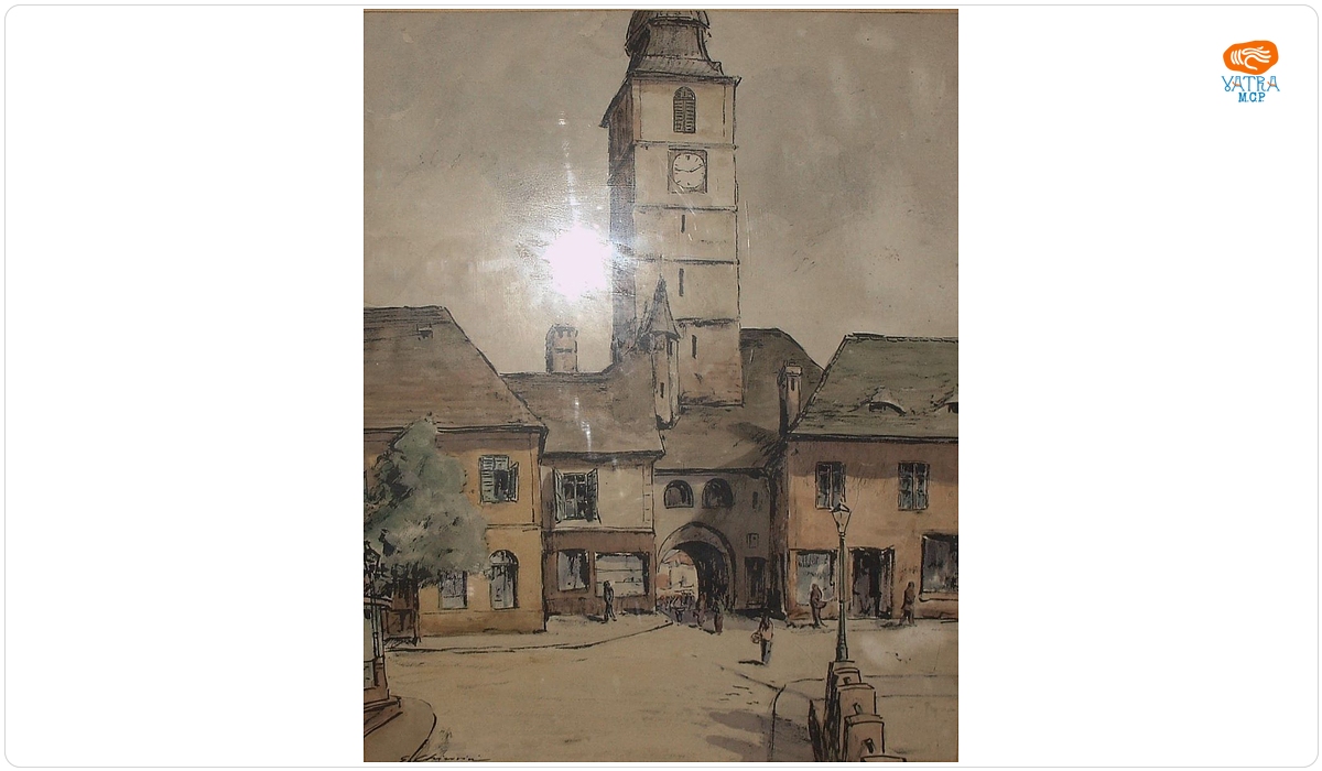 Turnul Sfatului - Sibiu (intrarea în piața mică Sibiu)