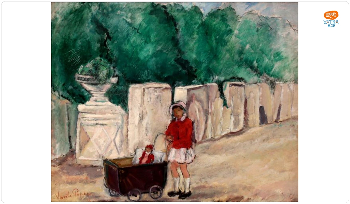 Vasile Popescu — Fetiță în parc