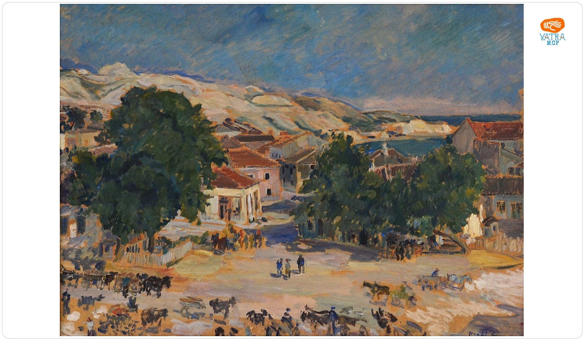 Jean Alexandru Steriadi — Piață din Balcic 1926