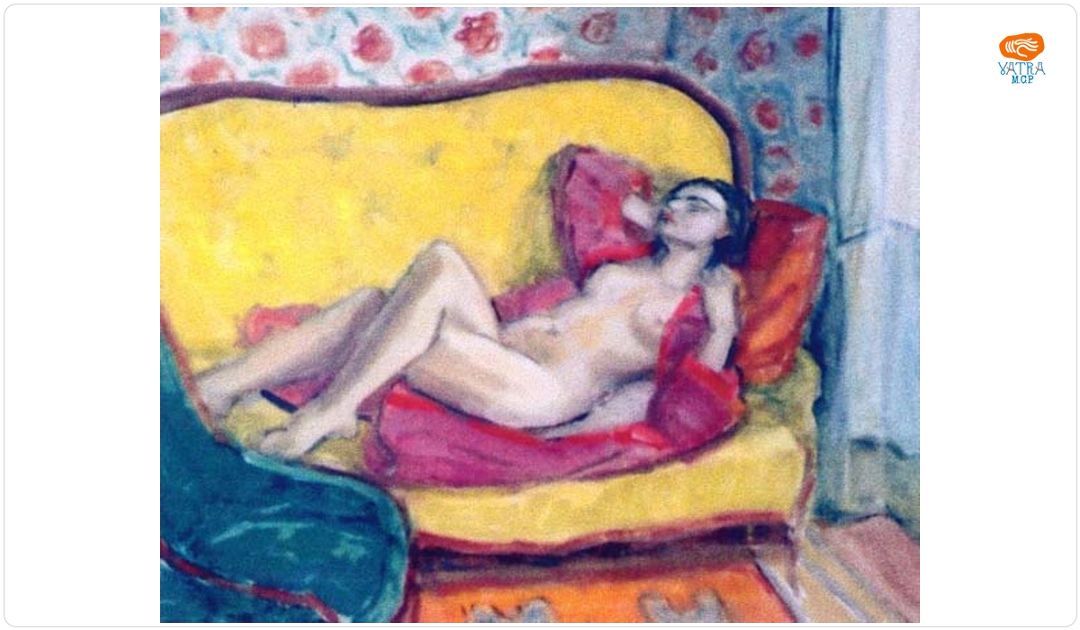 Nud pe canapea