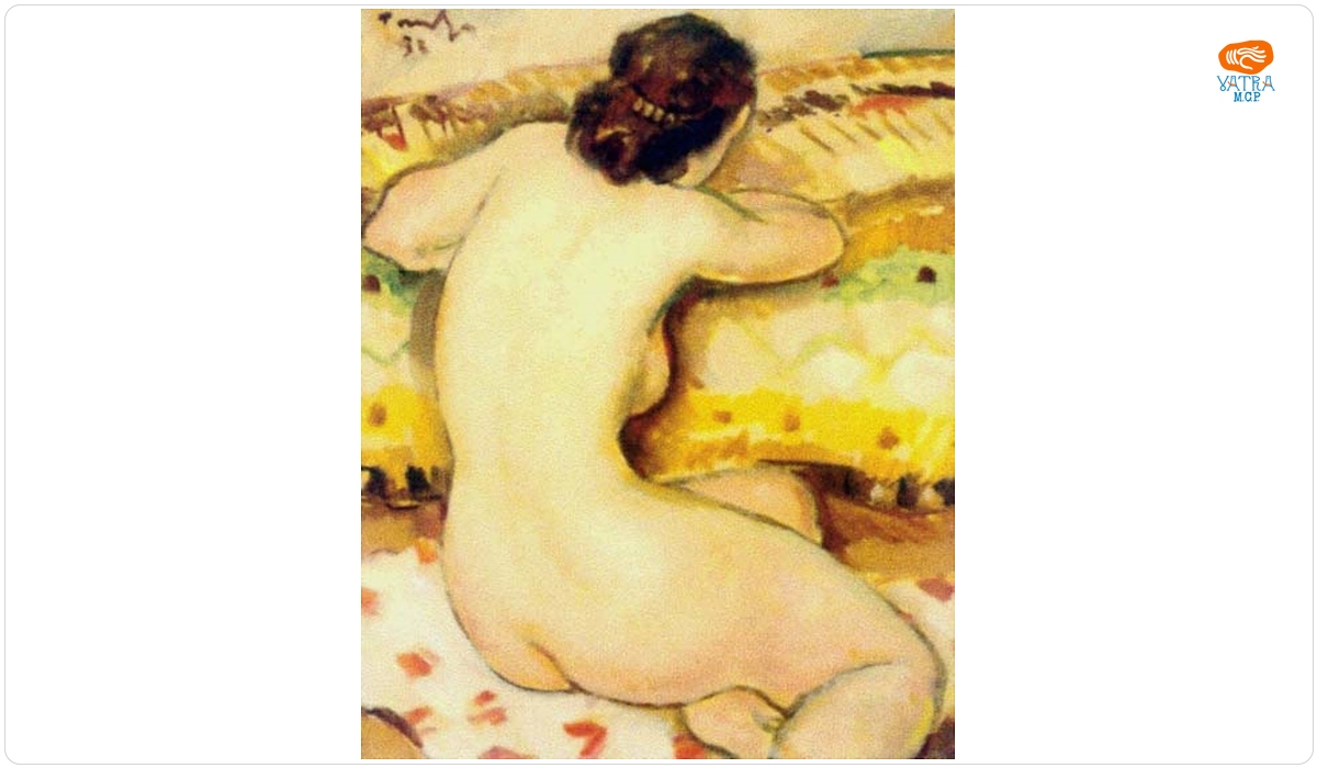 Nud - spate (Nud șezând)