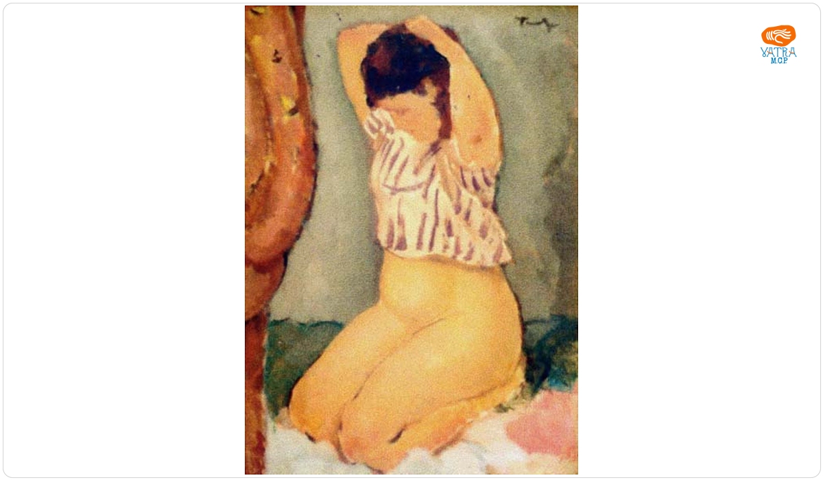 Nicolae Tonitza — Nud cu cămașă roz