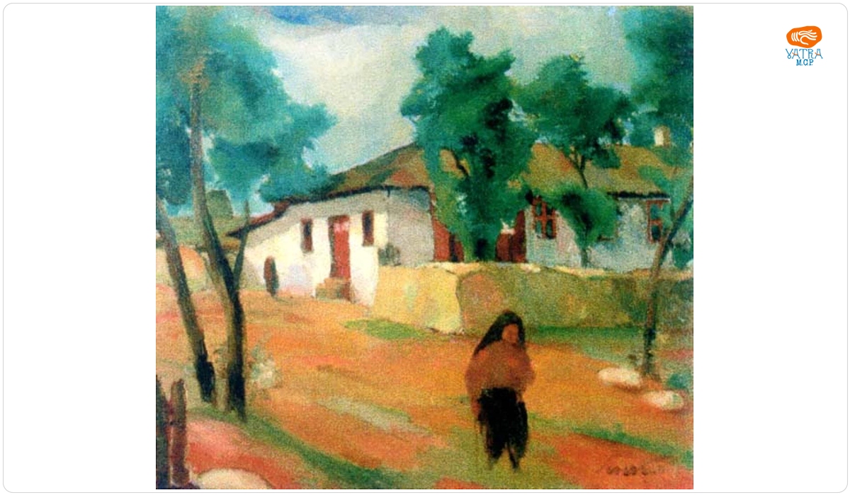 Francisc Șirato — Peisaj dobrogean (Uliță la Tuzla)