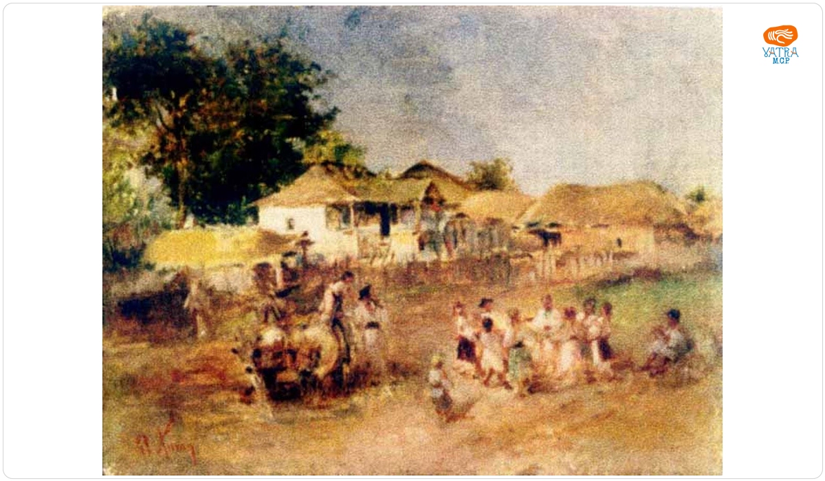 Theodor Aman — Copii jucând hora