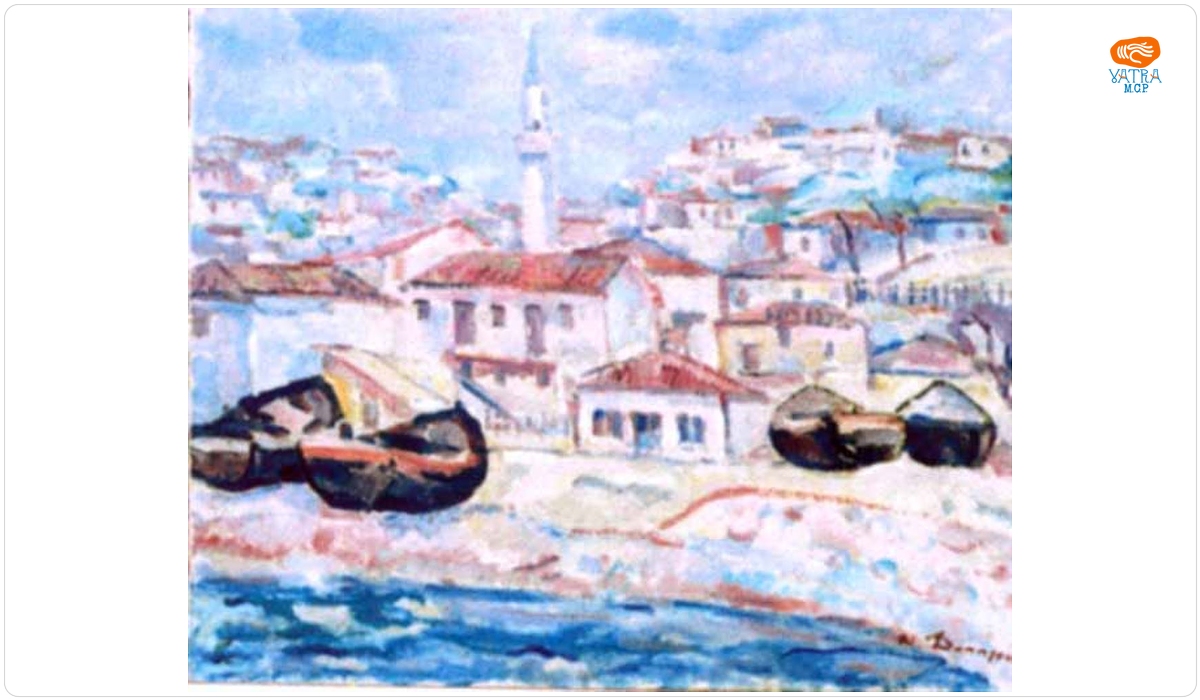 Nicolae Dărăscu — Vederea Balcicului dinspre mare