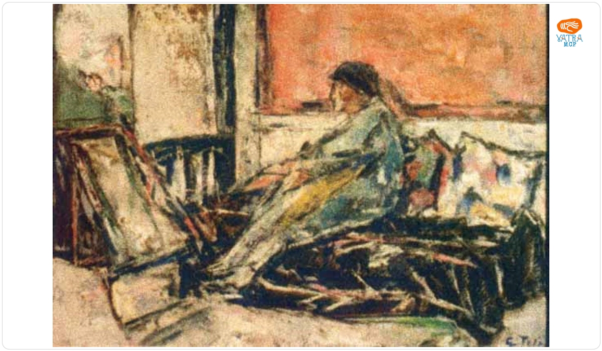 Gheorghe Petrașcu — Femeie pe sofa