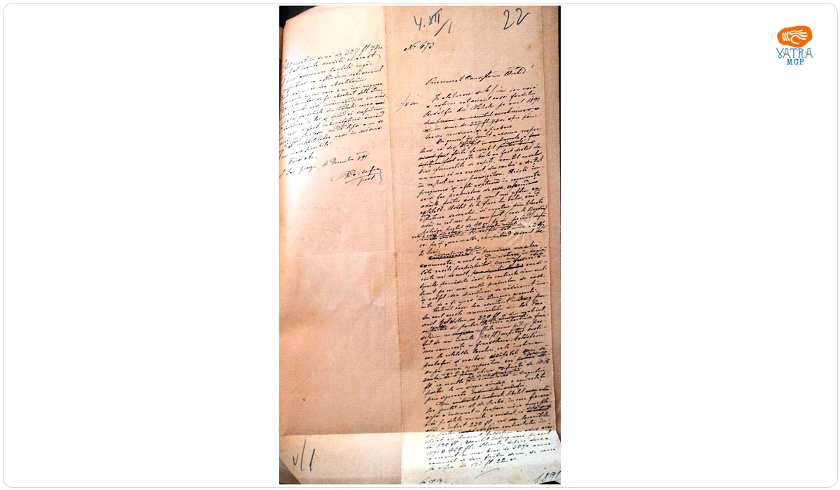 Protopopul Dimitrie Coltofean înaintează Consistoriului arhidiecezan, spre verificare și aprobare, „rațiocinul casei fondului Rudolfin” din Vâlcele, pe anul 1891