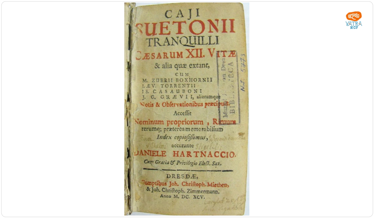 Suetonius, Gaius, Tranquillus, autor — Caesarum XII Vitae
