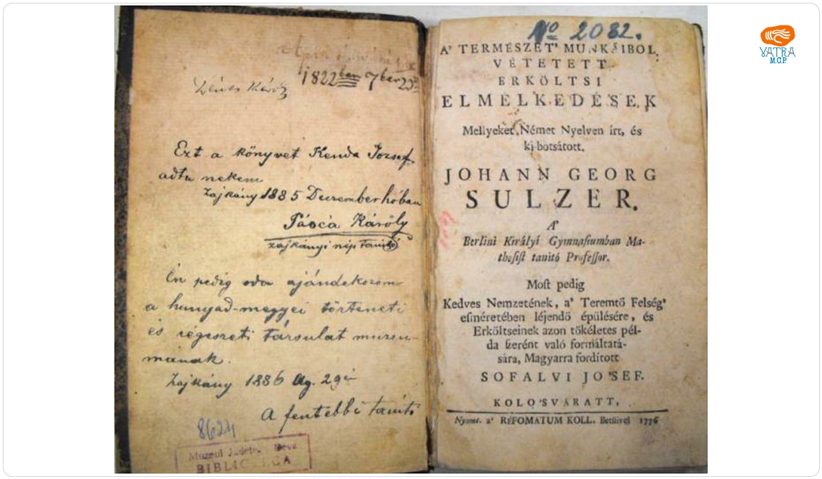 Sulzer, Johann Georg, autor; Sofalvi, Jozsef, traducător — Elmélkedések Mellyeket Német Nyelven irt, És botsátott