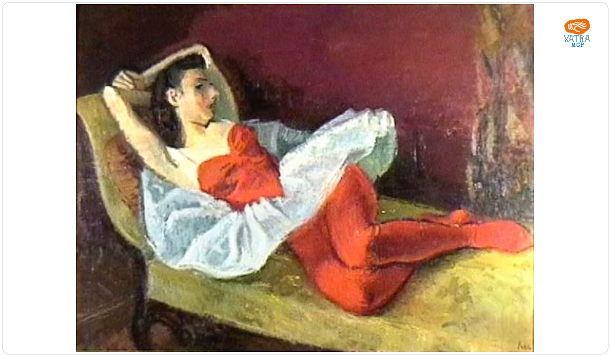 Baletistă culcată
