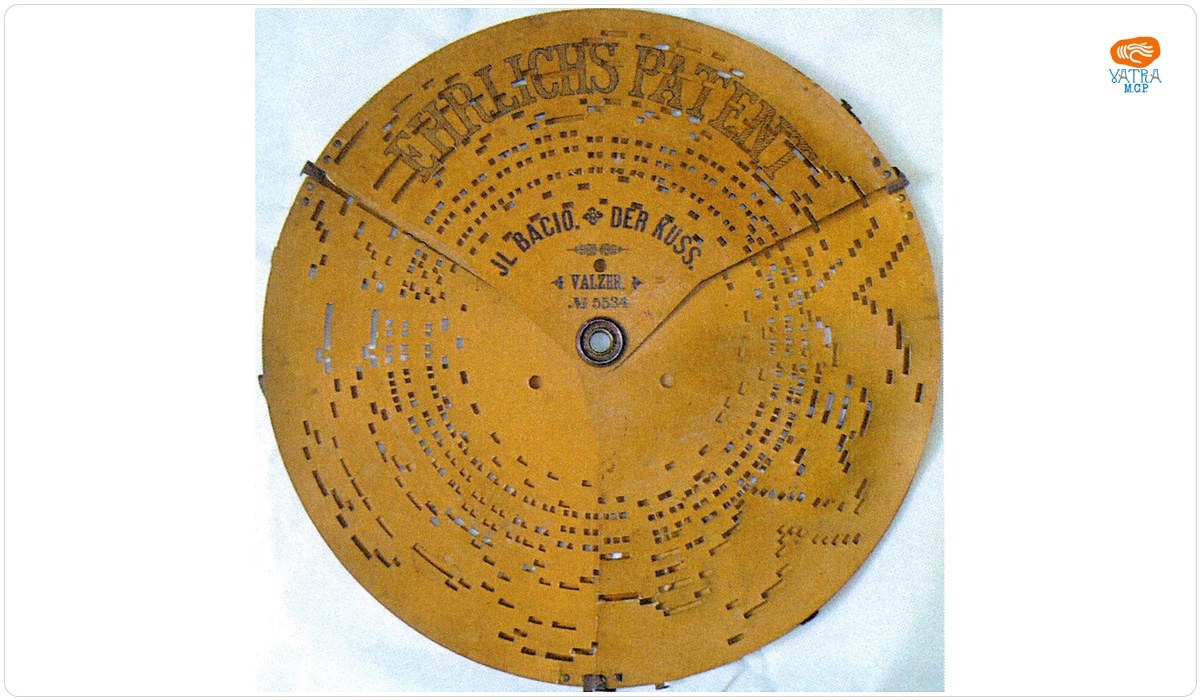 Paul Ehrlich — Disc dublu ariston din carton perforat