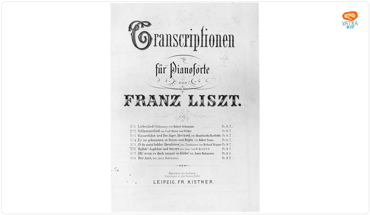 Transcriptionen fur pianoforte