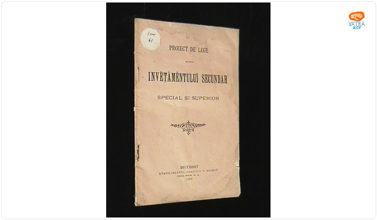 Proiect de lege asupra Învețămentului secundar special și superior