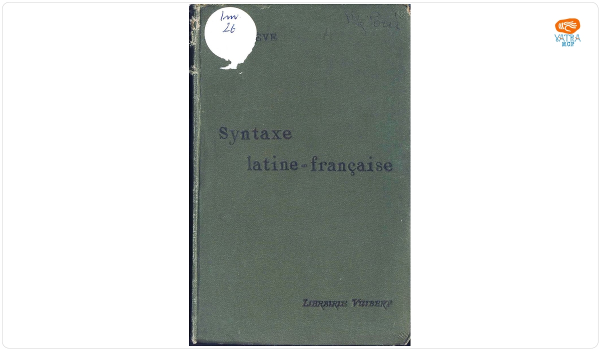 Syntaxe latine - francaise