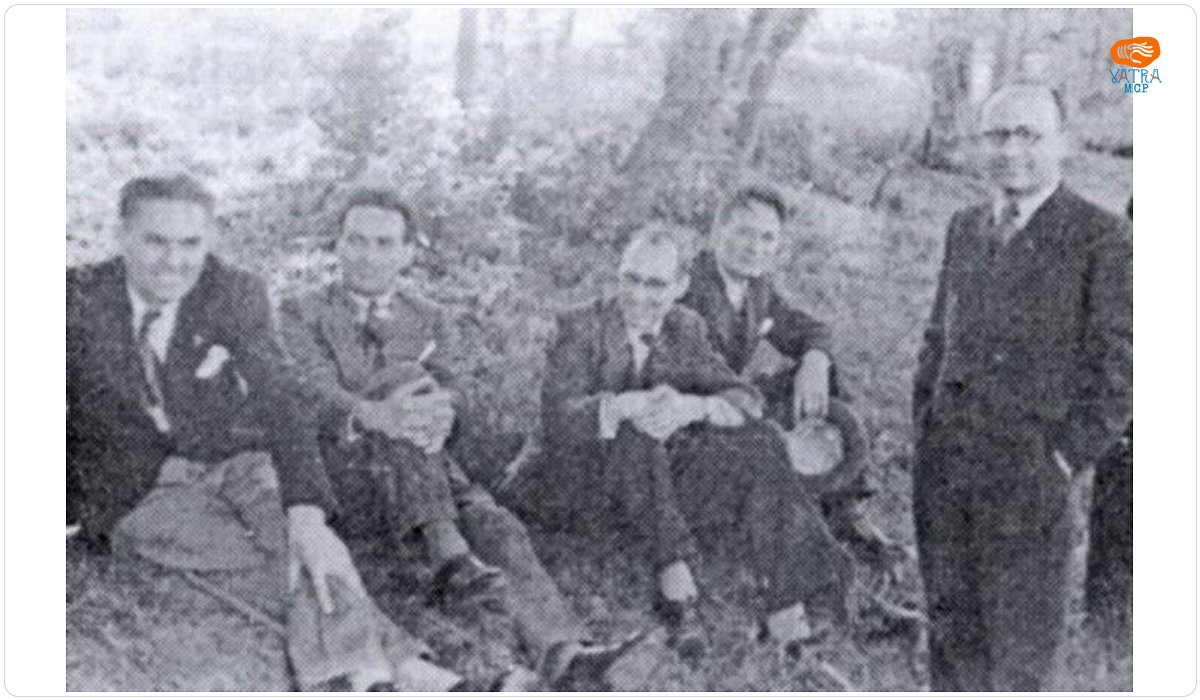 Prof. Ștefan Procopiu, prof. Potop. Costianu, prof. Stuart (Germania)