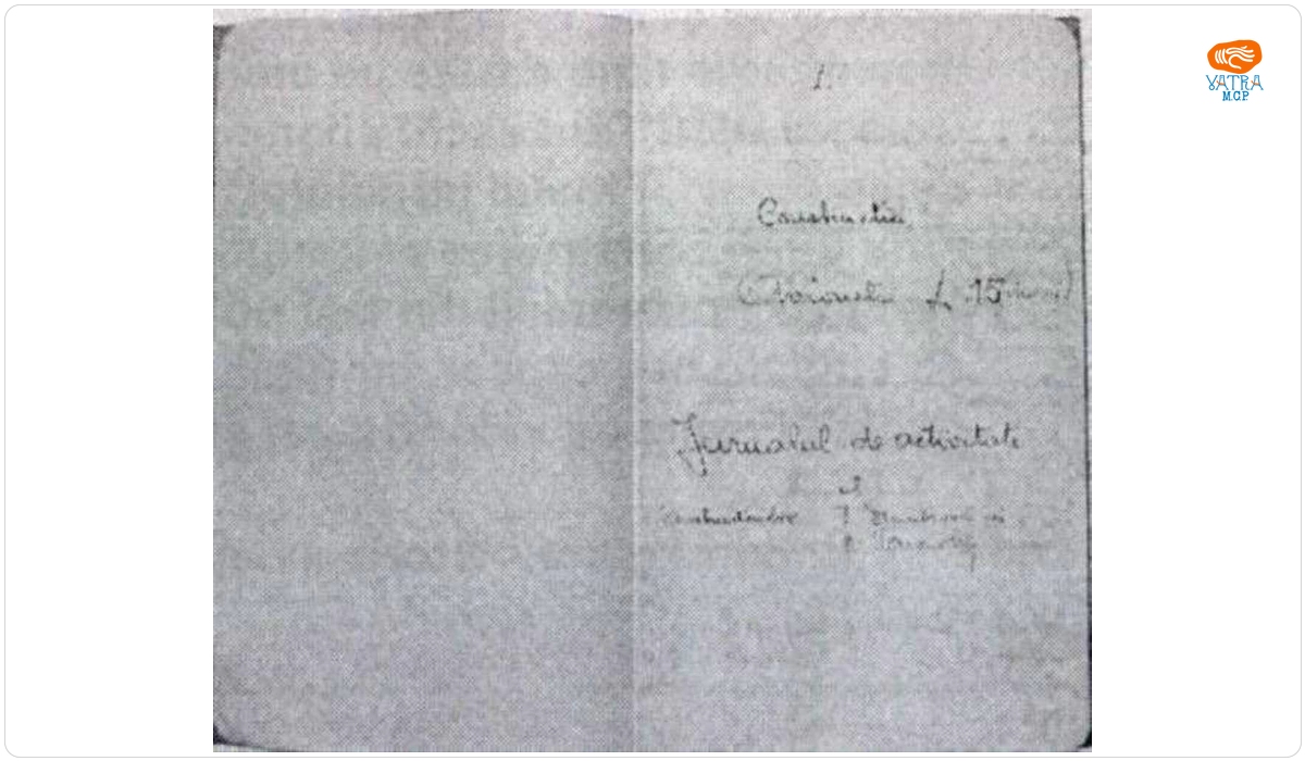 Jurnal de activitate cu construcția avionetei „Iași1”