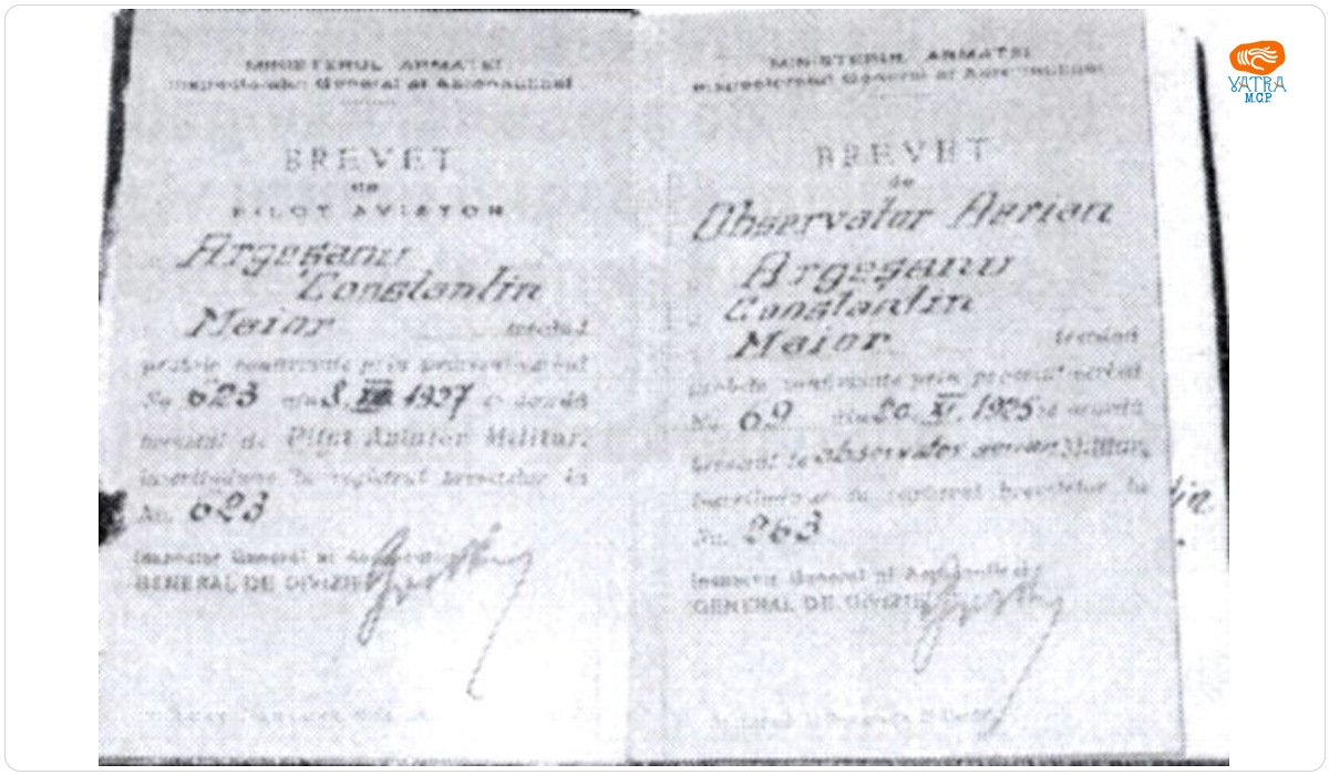 Brevet de pilot nr. 623/1927