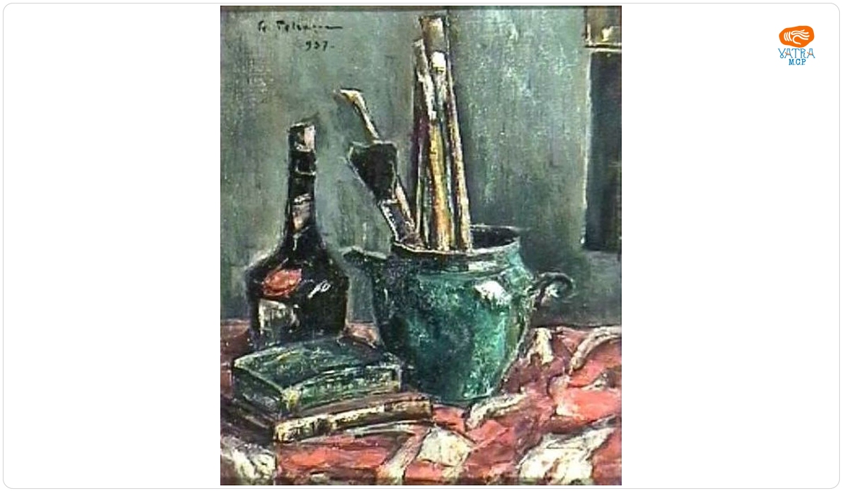 Gheorghe Petrașcu — Natură moartă cu pensule