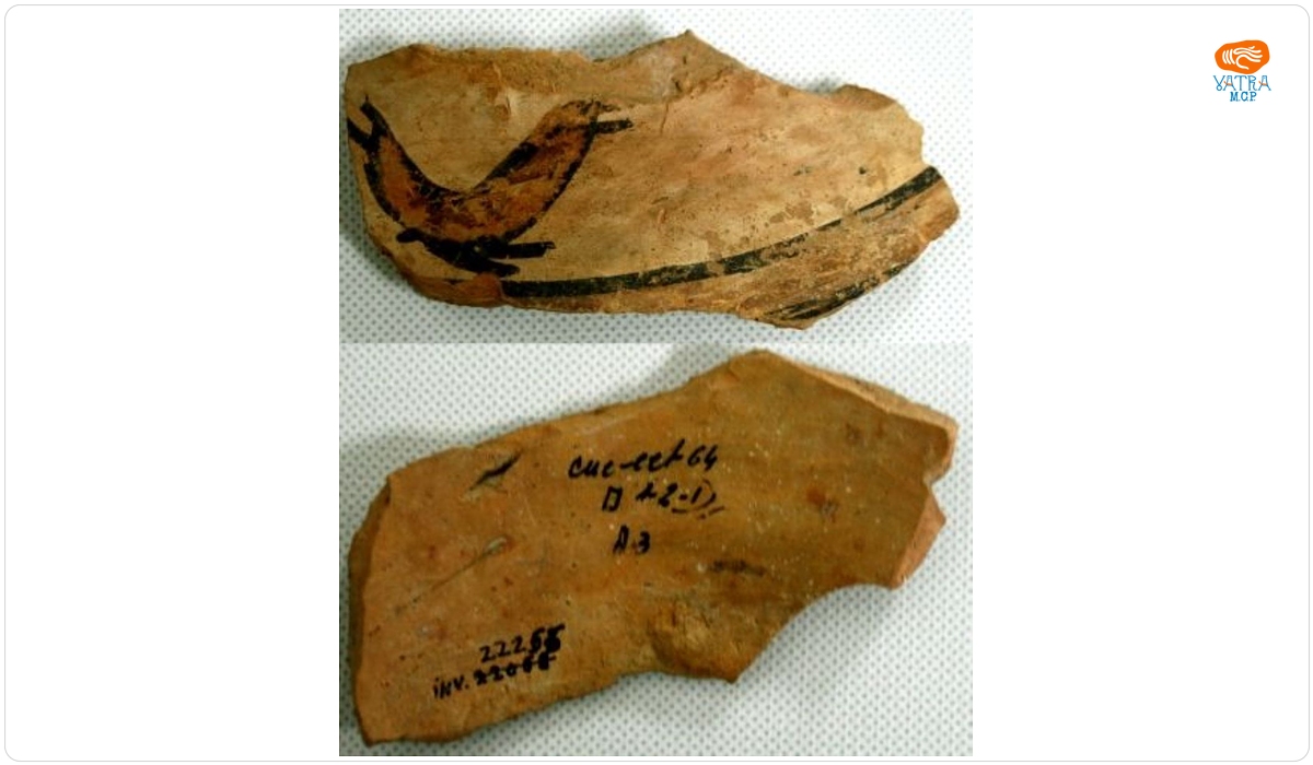 Fragment ceramic cu decor zoomorf