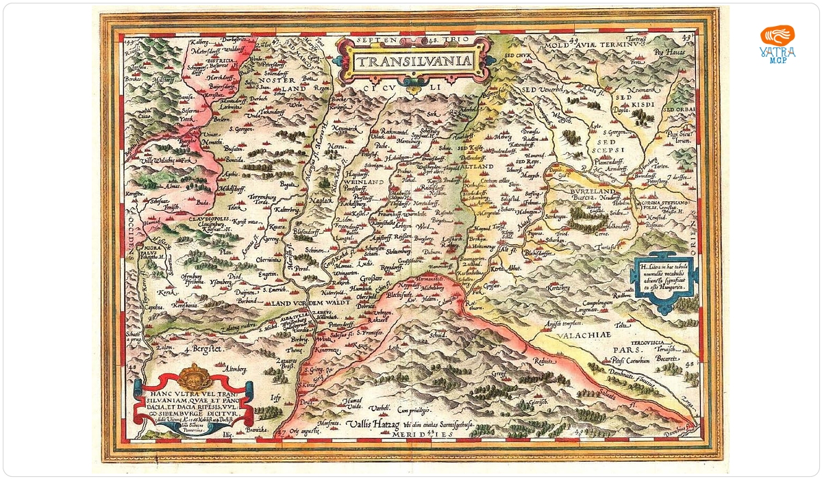 Johannes Sambucus, Transilvania, Viena, 1566 (ed. Abraham Ortelius, Antwerpen, 1598).