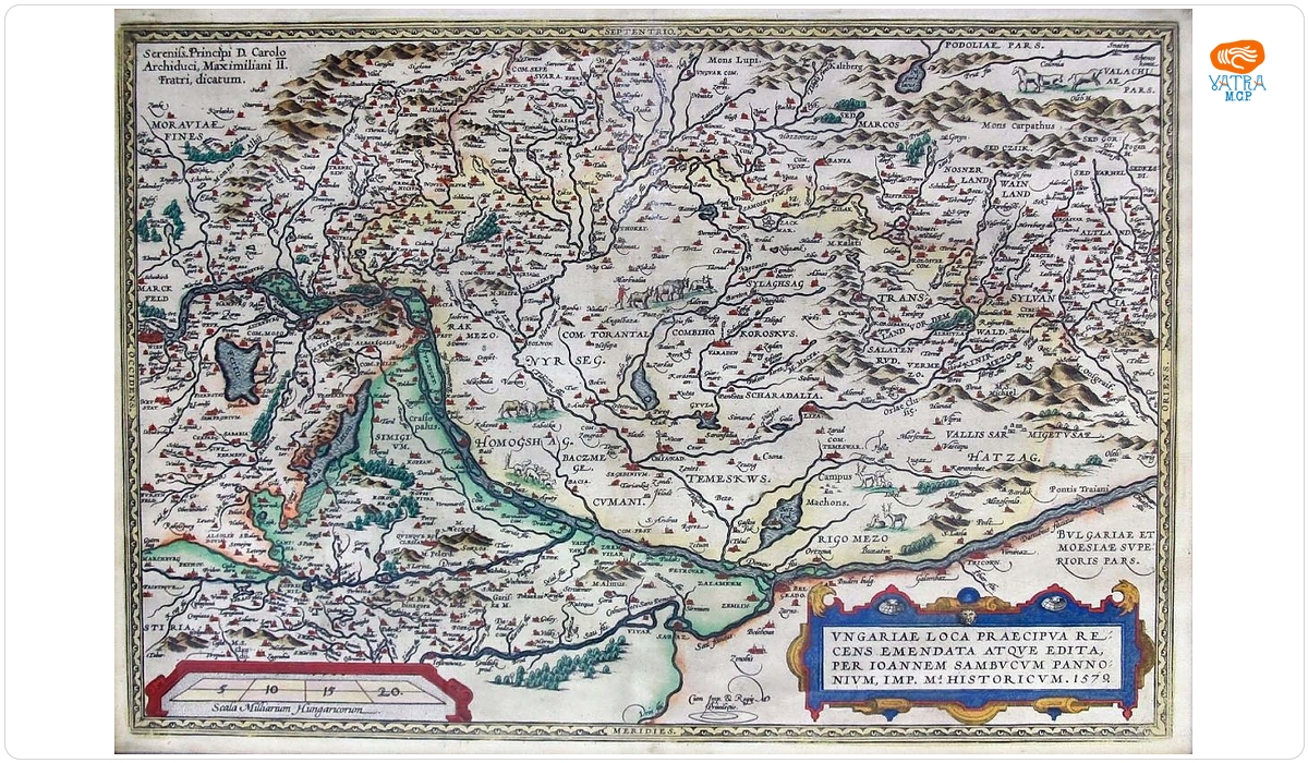 Johannes Sambucus, Ungaria, 1579 (ed. Abraham Ortelius, Antwerpen, 1598).